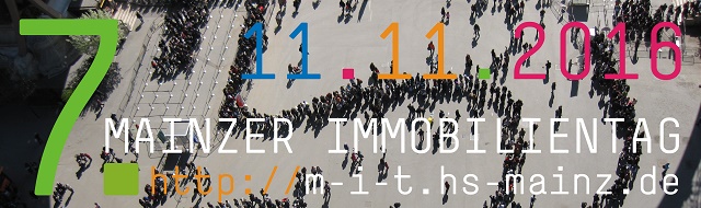 Der 7. Mainzer Immobilientag findet am 11. November 2016 statt Der 7. Mainzer Immobilientag findet am 11. November 2016 statt