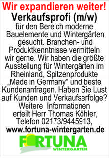 Fortuna Wintergarten - Marktführer im Rheinland für Wintergärten Fortuna Wintergarten - Marktführer im Rheinland für Wintergärten