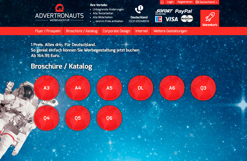 Broschüre / Katalog bei Advertronauts Deutschland