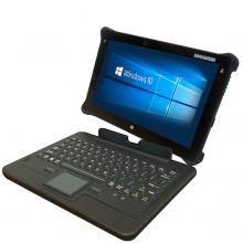 Das Bullman Durabook TAB R11 mit Tastatur. Bild: BullMan GmbH & Co.KG Das Bullman Durabook TAB R11 mit Tastatur. Bild: BullMan GmbH & Co.KG