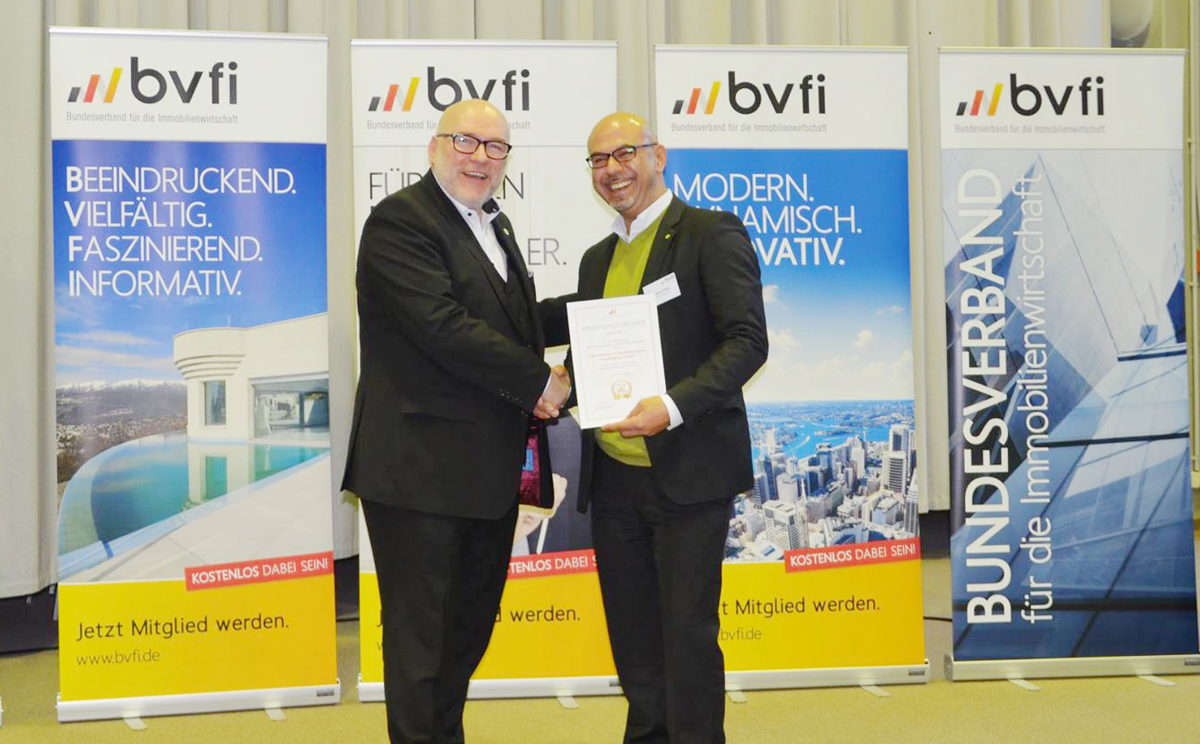 Hakan Citak wird vom bvfi zum Abgeordneten im Bundeskongress Immobilienwirtschaft ernannt Hakan Citak wird vom bvfi zum Abgeordneten im Bundeskongress Immobilienwirtschaft ernannt