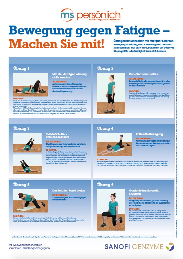 Das neue Poster von"MS persönlich" bietet Betroffenen Atem- und Bewegungsübungen. (Bildque Das neue Poster von"MS persönlich" bietet Betroffenen Atem- und Bewegungsübungen. (Bildque