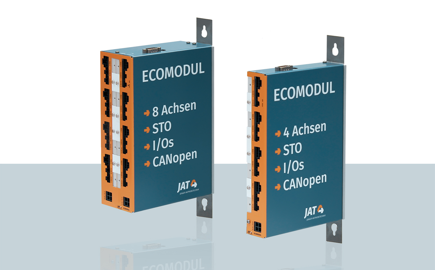 ECOMODUL, modularer Servoverstärker für die Ansteuerung von bis zu acht Servoachsen