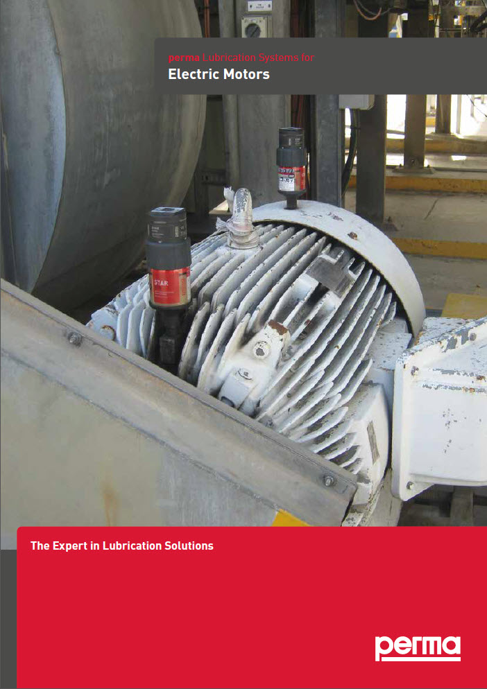 Flyer: perma Schmiersysteme im Einsatz in Elektromotoren Flyer: perma Schmiersysteme im Einsatz in Elektromotoren
