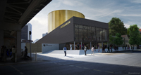 Aussenansicht Pergamonmuseum Interimsbau Bild: spreeformat Aussenansicht Pergamonmuseum Interimsbau Bild: spreeformat