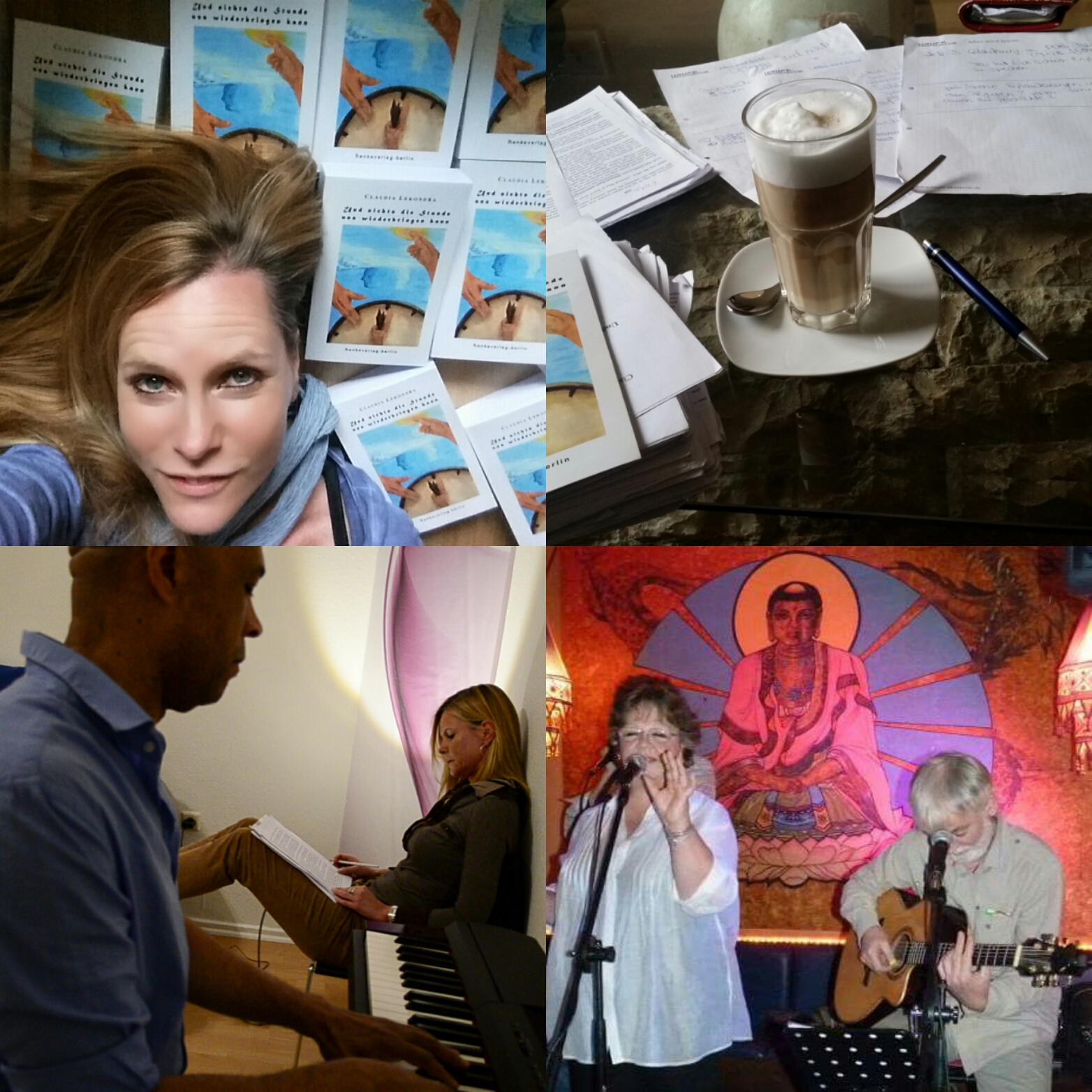 Claudia Lekondra, Hermann Pigeon, Catiwompus laden zum musikalischen Leseabend Claudia Lekondra, Hermann Pigeon, Catiwompus laden zum musikalischen Leseabend