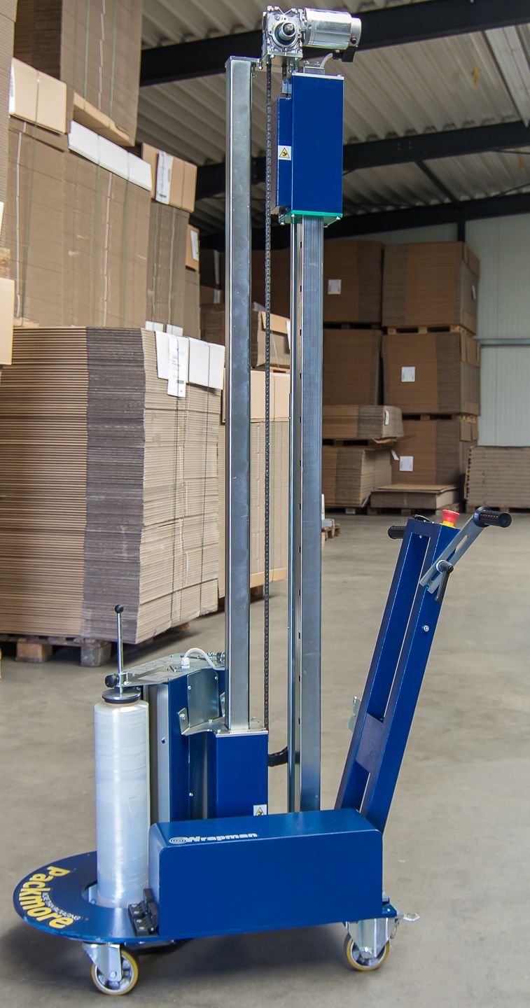 Mit dem Wrapman kann man Palettenladung sehr gut sichern. (Bildquelle: Foto: Wiederstein Verpackunge Mit dem Wrapman kann man Palettenladung sehr gut sichern. (Bildquelle: Foto: Wiederstein Verpackunge