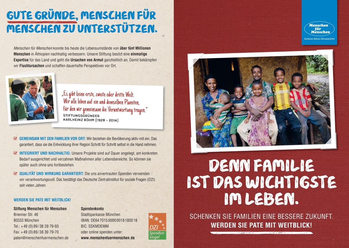 Mit einer Patenschaft eine ganze Region verändern Mit einer Patenschaft eine ganze Region verändern
