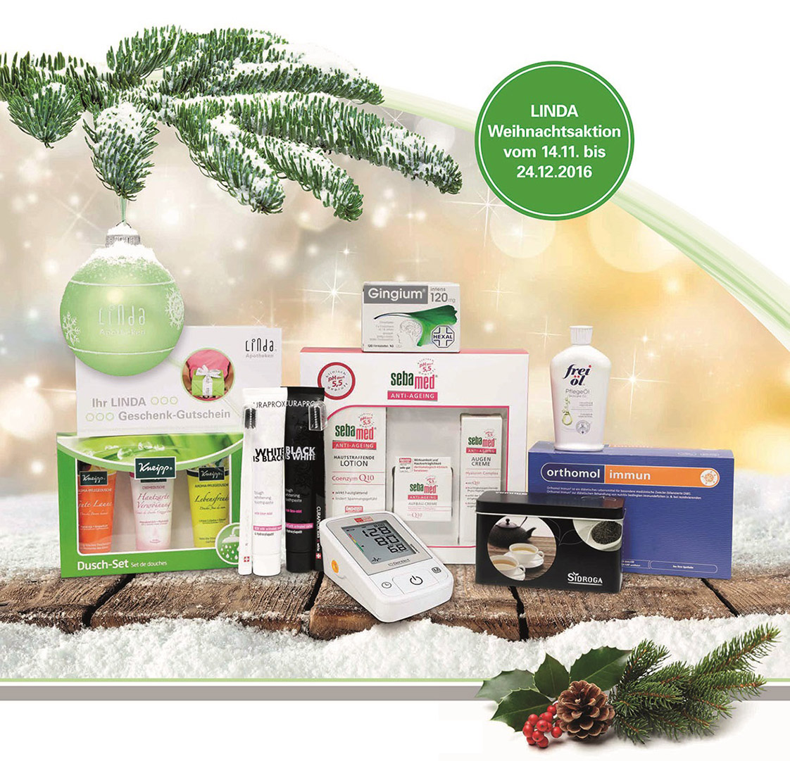 Gesunde Geschenkideen von LINDA Apotheken zu Weihnachten