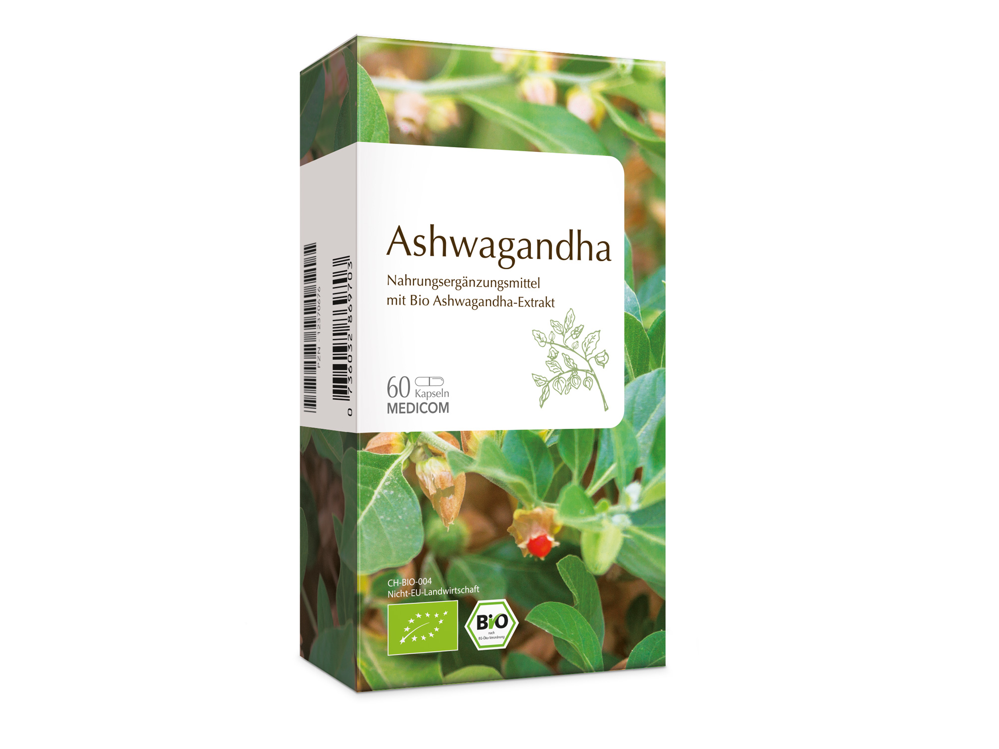 Bio Aswagandha-Kapseln von MEDICOM für Entspannung