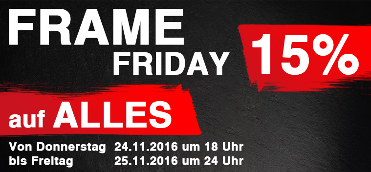 15% Rabatt auf Bilderrahmen