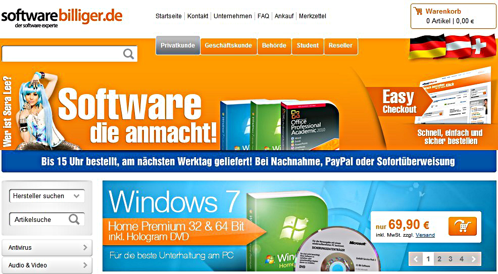 SoftwareBilliger: GÜNSTIGE GEBRAUCHT SOFTWARE