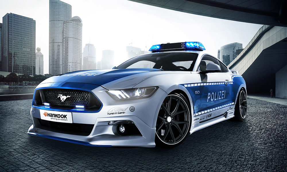 Das neue TUNE IT! SAFE!-Kampagnenfahrzeug?der Ford Mustang"Wolf Wide 5.0"