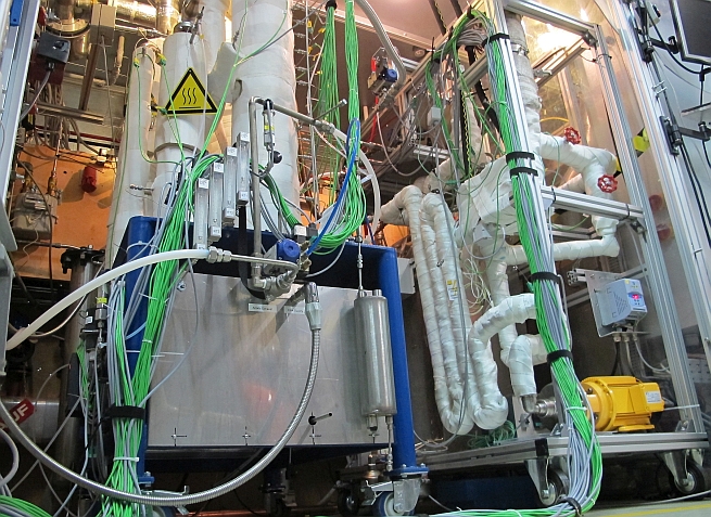 Eine neue Brennstoffzellen-KWK-Anlage absolvierte erfolgreiche Testläufe auf dem Prüfstand.©OWI