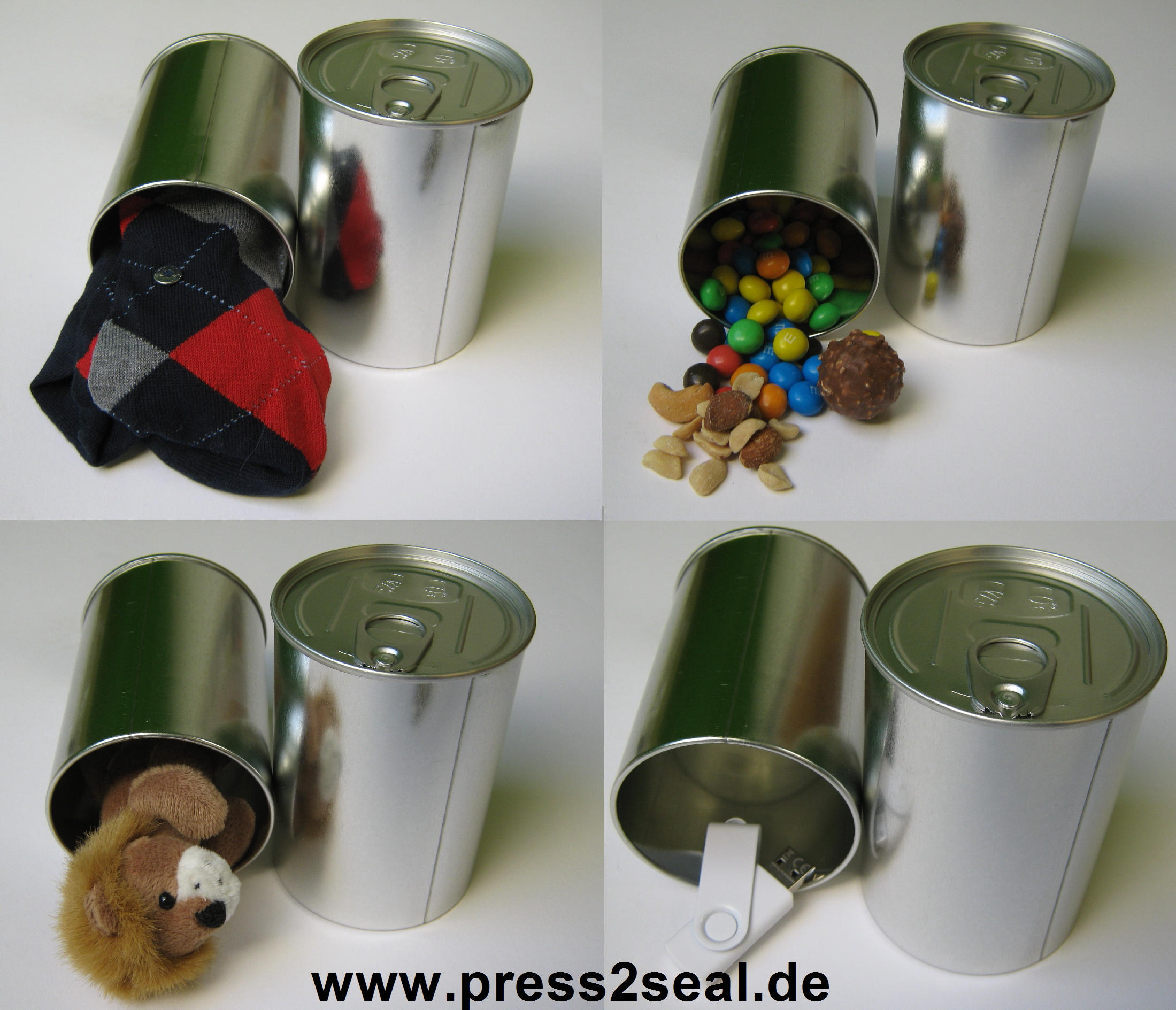 PressItIn Blechdosen mit Originalitätsverschluss
