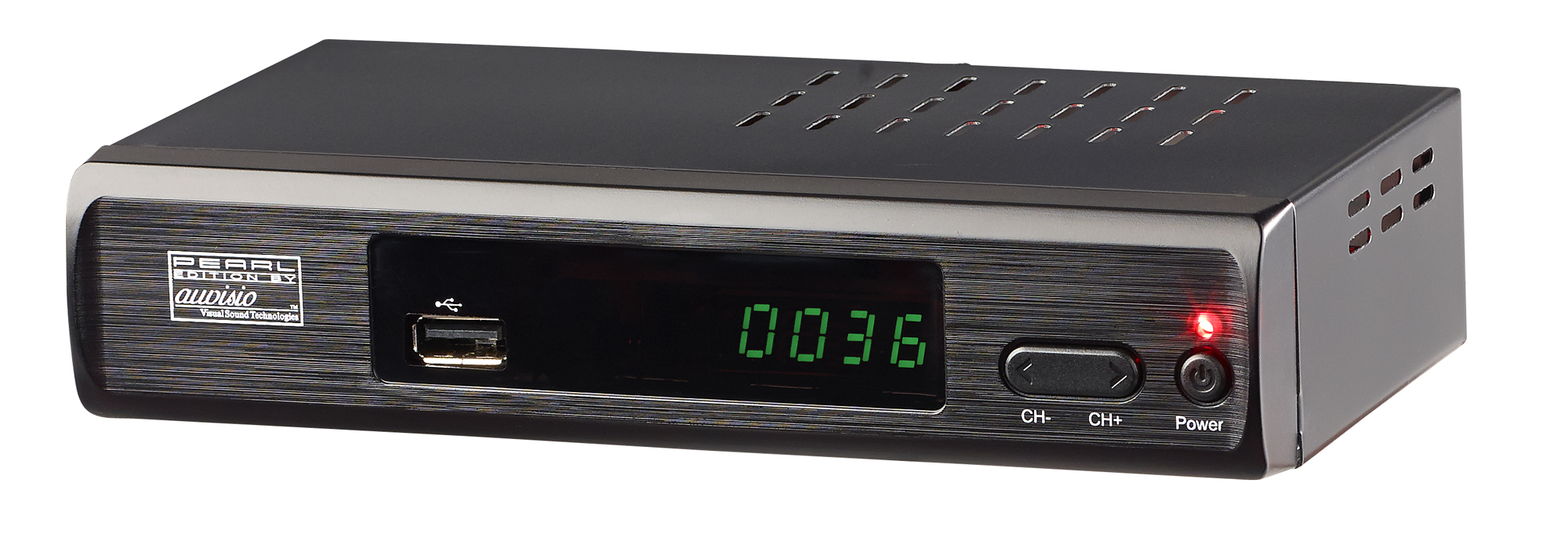 auvisio DVB-T2-Receiver mit H.265/HEVC für Full-HD-TV, HDMI& SCART, LAN, USB, www.pearl.de auvisio DVB-T2-Receiver mit H.265/HEVC für Full-HD-TV, HDMI& SCART, LAN, USB, www.pearl.de
