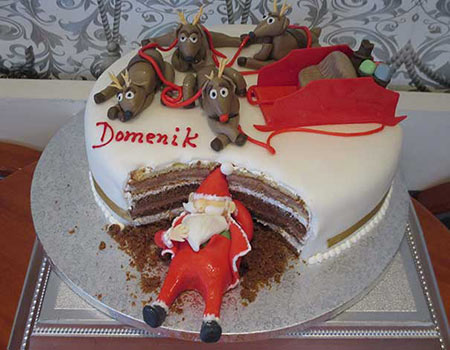 Weihnachtstorte Santa Claus