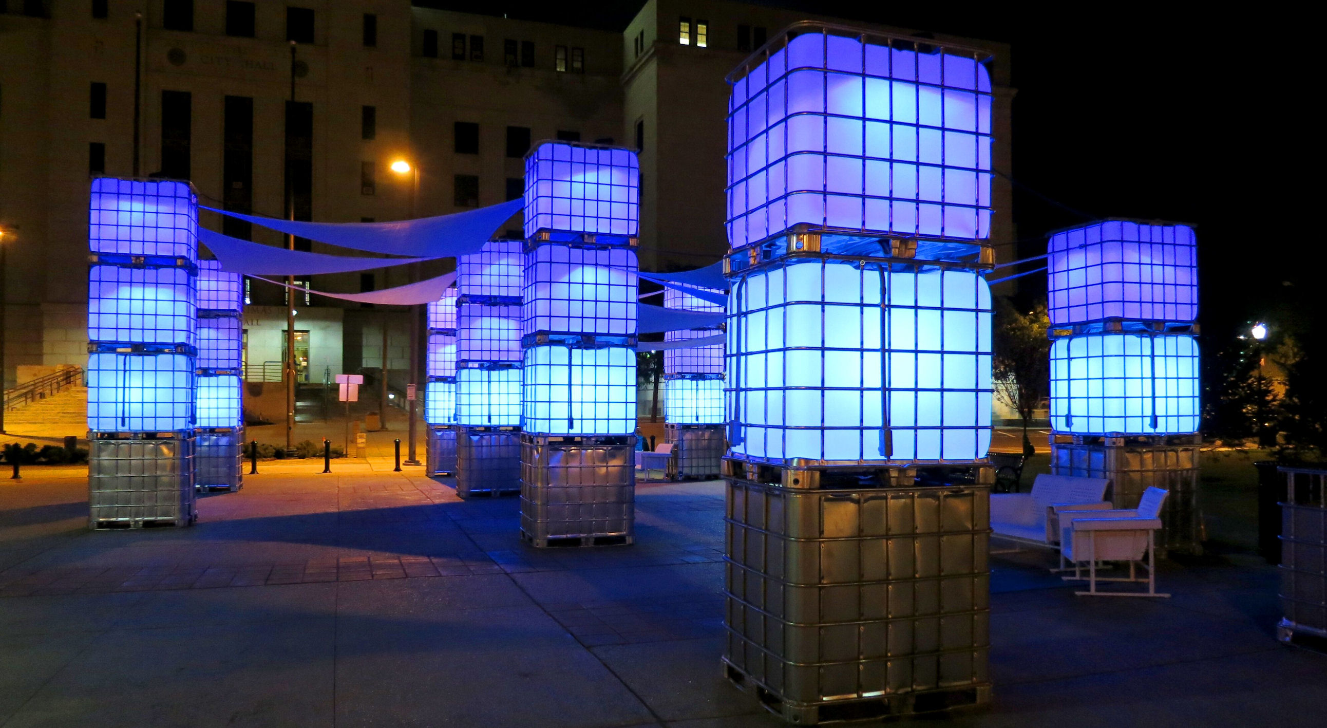 Lichtinstallation bei"Light City Baltimore"