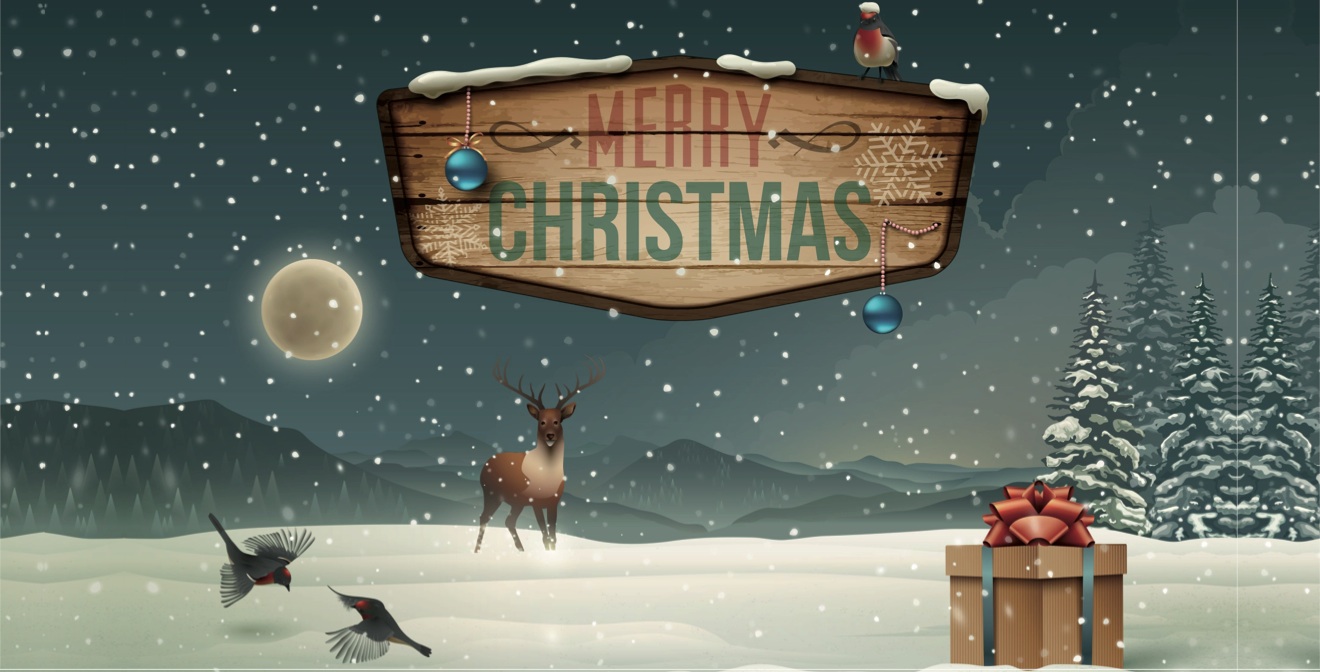 Weihnachtsbauzaunblende