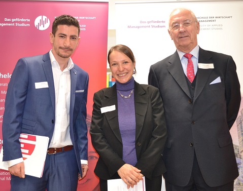 (v.li.): George Achji, Dr. Mareike Martini, Normann Stassen. Foto: Franz Motzko (v.li.): George Achji, Dr. Mareike Martini, Normann Stassen. Foto: Franz Motzko