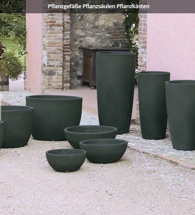 Winterfeste Kunststoff Pflanzsäulen von inpros-shop.de