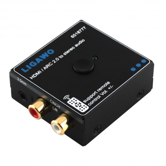 Ligawo ® 6518777 HDMI ARC 2.0 Audio zu Cinch / 3.5mm Klinke Extractor Ligawo ® 6518777 HDMI ARC 2.0 Audio zu Cinch / 3.5mm Klinke Extractor