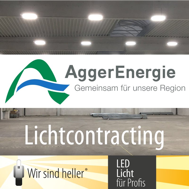 Lichtcontracting - AggerEnergie und?Wir sind heller?