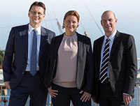 (v.l.n.r.): Jörg Kuntzmann, Prof. Dr. Christiane Ness, Matthias Dütschke (v.l.n.r.): Jörg Kuntzmann, Prof. Dr. Christiane Ness, Matthias Dütschke