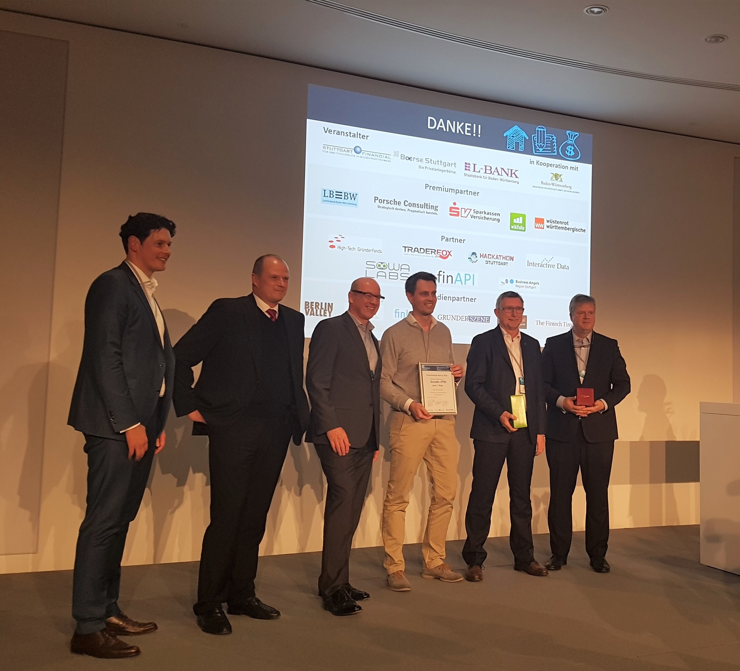 Giromatch als Gewinner der FintechDays 2016 Giromatch als Gewinner der FintechDays 2016