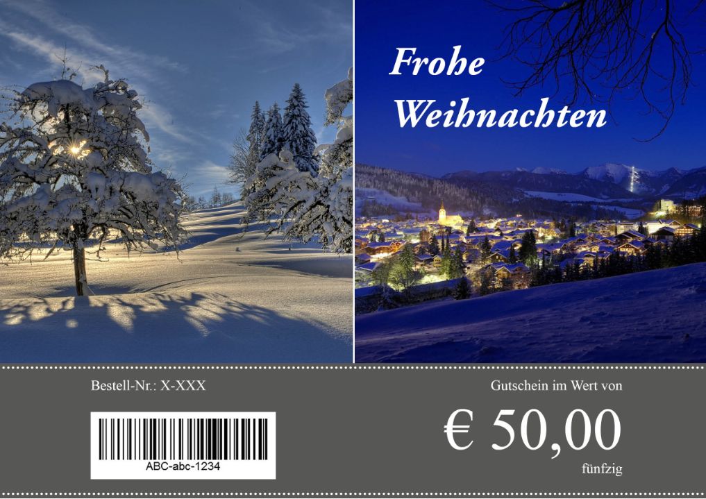 Geschenk-Idee: Oberstaufen-Gutschein Geschenk-Idee: Oberstaufen-Gutschein