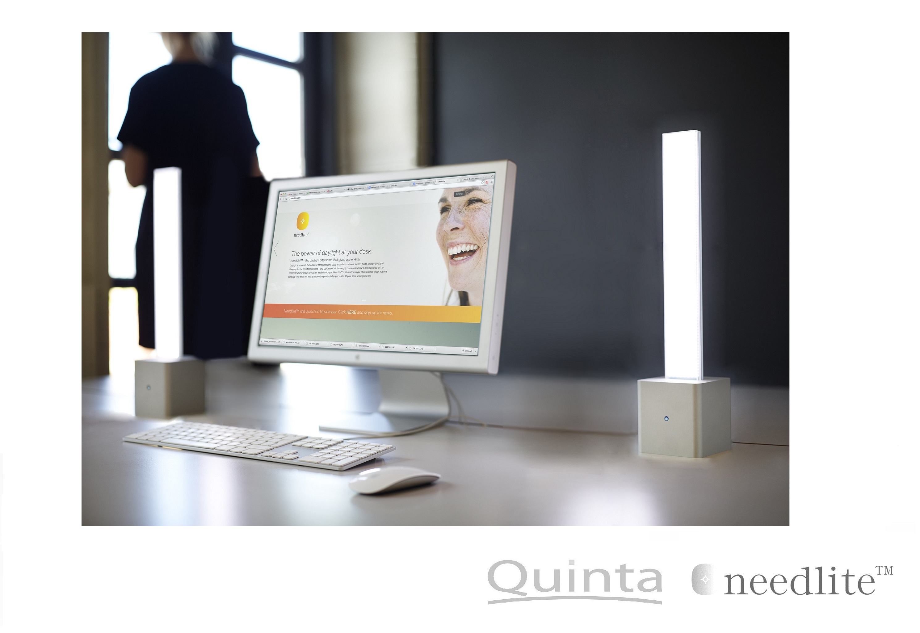 Mit der Needlite LED Schreibtisch-Lampe können alle Vorteile von Tageslicht während der Arbeit genut Mit der Needlite LED Schreibtisch-Lampe können alle Vorteile von Tageslicht während der Arbeit genut