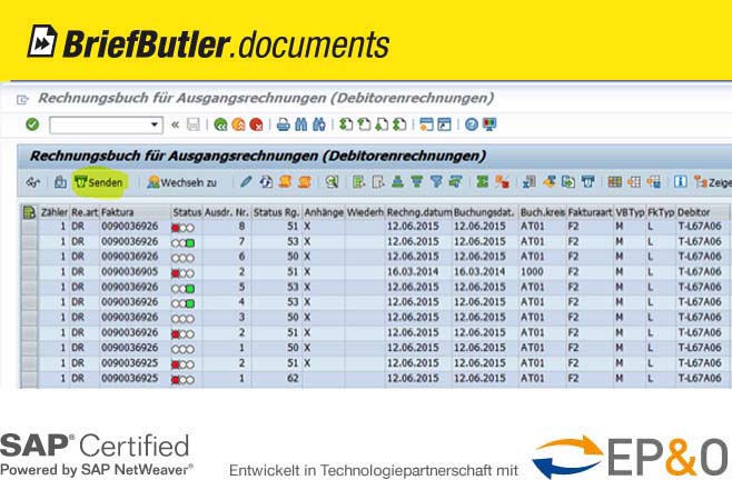 Der BriefButler.documents ermöglicht die sichere elektronische Zustellung von SAP-Dokumenten Der BriefButler.documents ermöglicht die sichere elektronische Zustellung von SAP-Dokumenten