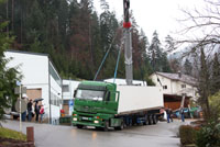 Hat eine lange Reise vor sich: Ein Container der Liebenzeller Mission bringt Hilfsgüter nach Sambia.