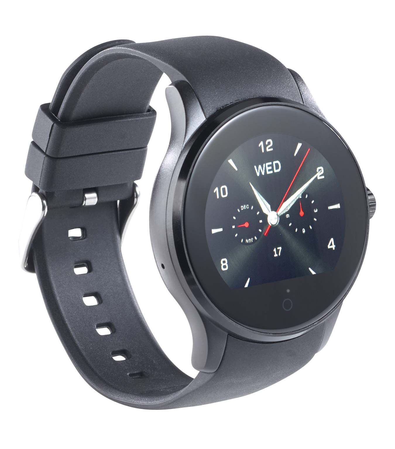 simvalley MOBILE Handy-Uhr& Bluetooth-Smartwatch für iOS& Android,Herzfrequenz, rund, www.pe simvalley MOBILE Handy-Uhr& Bluetooth-Smartwatch für iOS& Android,Herzfrequenz, rund, www.pe