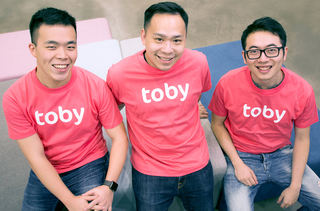 Die drei Gründer von HelloToby.com: Kevin Kuo, Ed Tam and Jason Zheng (v.l.). Foto: Firma Die drei Gründer von HelloToby.com: Kevin Kuo, Ed Tam and Jason Zheng (v.l.). Foto: Firma