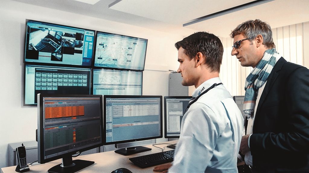 Das Network Operation Center (NOC) von M-net zur Kontrolle des Netzes (Bildquelle:©M-net) Das Network Operation Center (NOC) von M-net zur Kontrolle des Netzes (Bildquelle:©M-net)