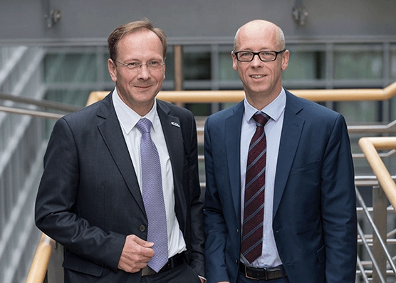 Die CEO Dirk Morgeneier (links) und Roberto Wolfer von Jenetric sehen sicherer Zukunft entgegen. Die CEO Dirk Morgeneier (links) und Roberto Wolfer von Jenetric sehen sicherer Zukunft entgegen.