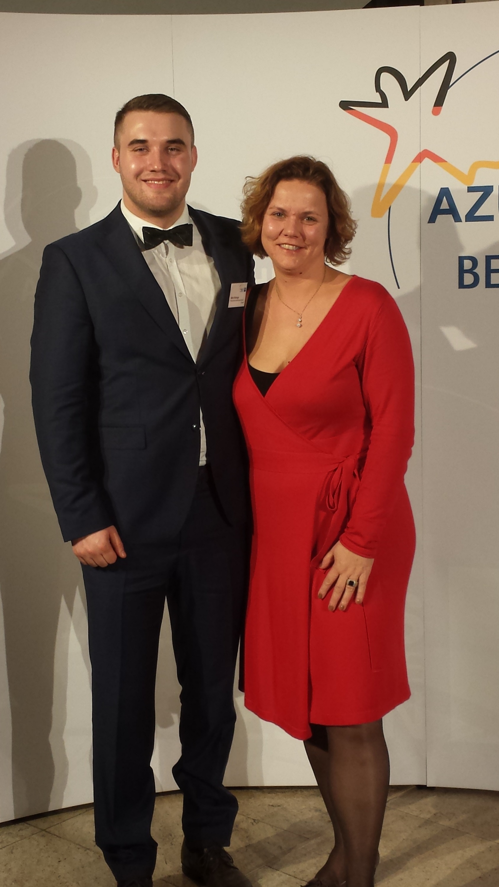 IHK-Bestenehrung in Berlin: Top-Azubi Malte Rollwage und Jana Straußvon Randstad. IHK-Bestenehrung in Berlin: Top-Azubi Malte Rollwage und Jana Straußvon Randstad.