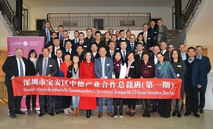 30 CEOs aus Shenzhen, Unternehmer, Vertreter von IB, HdWM, IHK, BVMW, Uni Mannheim. Foto: Motzko