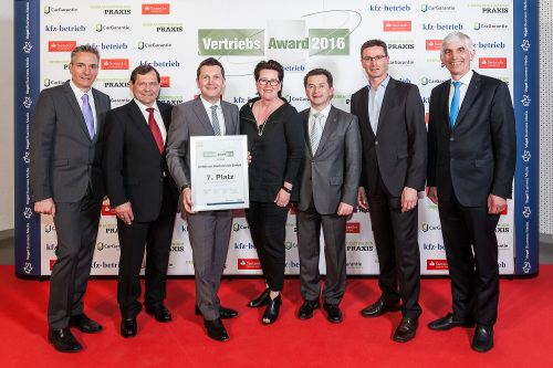 Vertriebs Award-Verleihung Ende April 2016 in Würzburg. Quelle: kfz-betrieb.