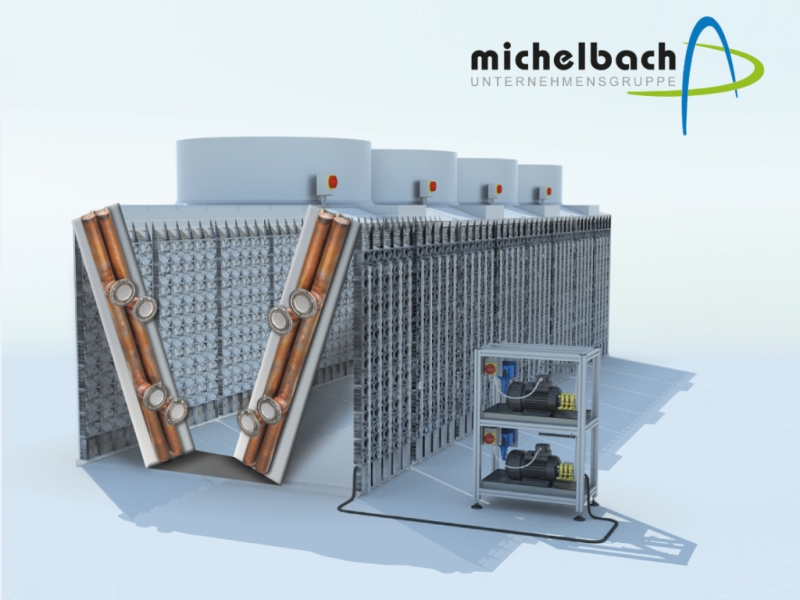 Bewährte hygienegeprüfte Michelbach-Rückkühler nun auch für schmale Gerätekonstruktionen erhätlich. Bewährte hygienegeprüfte Michelbach-Rückkühler nun auch für schmale Gerätekonstruktionen erhätlich.