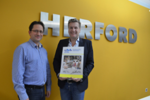 Steffen Tom ud Sven Bovelka in den Räumen des Unternehmens Herford Steffen Tom ud Sven Bovelka in den Räumen des Unternehmens Herford