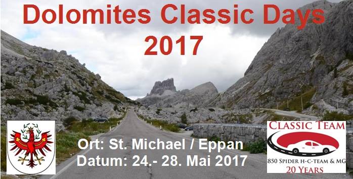 3rd Dolomites Classic Days 2017 3rd Dolomites Classic Days 2017