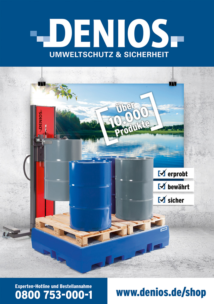 Der DENIOS Katalog ist Produktübersicht und Ratgeber in einem Der DENIOS Katalog ist Produktübersicht und Ratgeber in einem