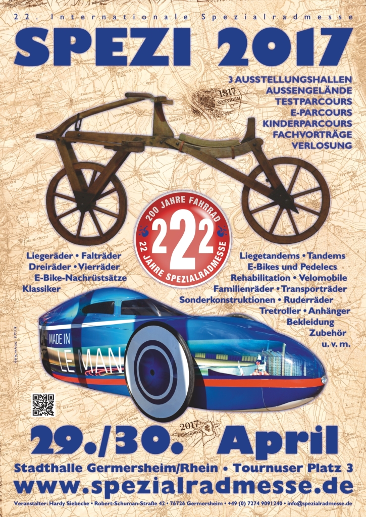 Zukunft auf Rädern: 22. Internationale Spezialradmesse Ende April mitüber 110 Ausstellern. Zukunft auf Rädern: 22. Internationale Spezialradmesse Ende April mitüber 110 Ausstellern.