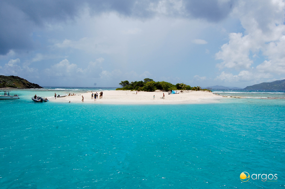 Die Mini-Insel Sandy Spit auf den Britischen Jungferninseln