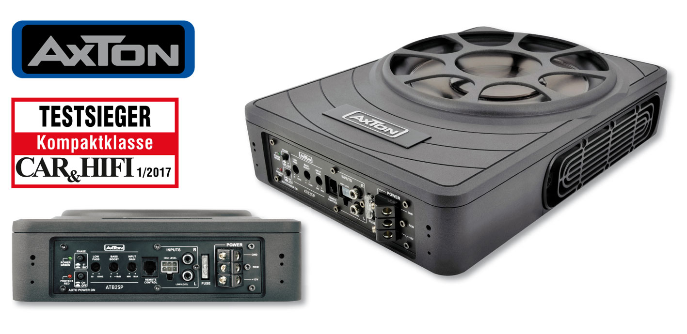 Testsieger: AXTONs Aktivsubwoofer ATB25P Testsieger: AXTONs Aktivsubwoofer ATB25P