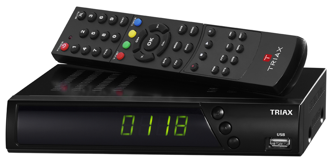 Der neue HDTV-Receiver S-HD 11 von TRIAX ist für vier Sat-Positionen vorprogrammiert und unterstützt
