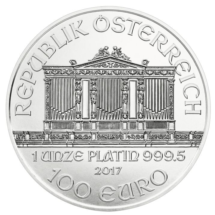 100 Euro Platinmünze Wiener Philharmoniker 2017