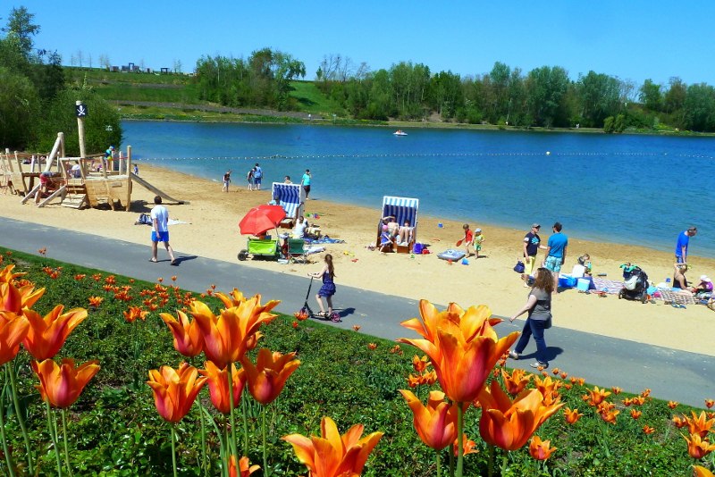 Das Strandbad gehört zu den Highlights im Seepark Zülpich.